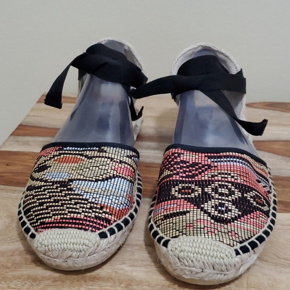 Soludos Classic Raffia Lace Up Espadrille Flats 9 - Picture 10 of 12